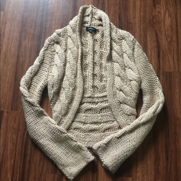 bebe Sweaters - Bebe Mocha Frost Cardigan